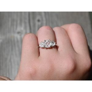 Engagement rings, raw diamond ring, raw stone ring, alternative engageme…